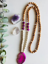Load image into Gallery viewer, Wholesale - Jade, Howlite Agate &amp; Rosewood Mala Necklace
