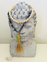 Load image into Gallery viewer, Turquoise, Serpentine &amp; Rosewood Mala Necklace
