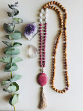 Load image into Gallery viewer, Wholesale - Rhondonite, Jade &amp; Rosewood Mala Necklace
