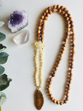 Load image into Gallery viewer, Calcite, Agate, Citrine &amp; Rosewood Mala

