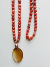 Load image into Gallery viewer, Jade &amp; Agate Mala Necklace
