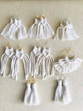 Load image into Gallery viewer, Wholesale - Shapes Collection Natural Macrame Earrings
