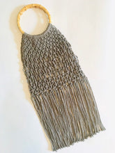 Load image into Gallery viewer, Oversized Macrame Purse on Bamboo Handle

