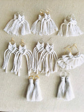 Load image into Gallery viewer, Wholesale - Shapes Collection Natural Macrame Earrings
