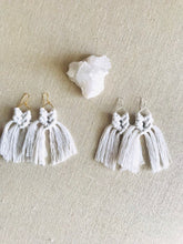 Load image into Gallery viewer, Wholesale - Shapes Collection Natural Macrame Earrings
