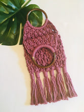 Load image into Gallery viewer, Wholesale - Purple Macrame open Weave Purse
