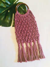 Load image into Gallery viewer, Wholesale - Purple Macrame open Weave Purse
