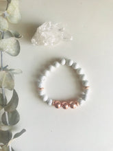 Load image into Gallery viewer, White Howlite Mala Bracelet
