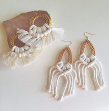 Load image into Gallery viewer, Wholesale - Rattan Macrame Earrings
