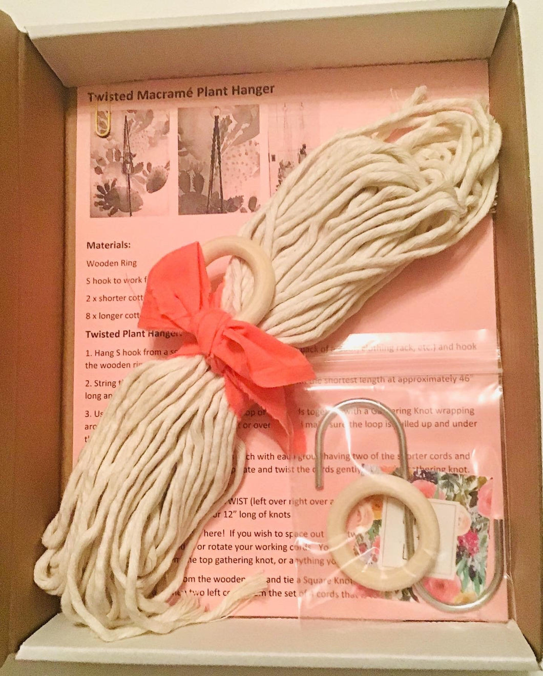 Wholesale - DIY Twist Macrame Plant Hanger Kit