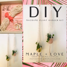 Load image into Gallery viewer, DIY Twist Macrame Plant Hanger Kit

