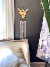 Load image into Gallery viewer, Brass Macrame Wall Hanging
