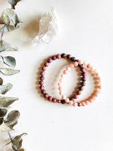 Load image into Gallery viewer, Dainty Opal or Rhodonite Stretch Bracelet

