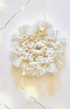 Load image into Gallery viewer, Snowflake Macrame Christmas Ornaments
