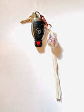 Load image into Gallery viewer, Gemstone Macrame Keychain / Bag Clip
